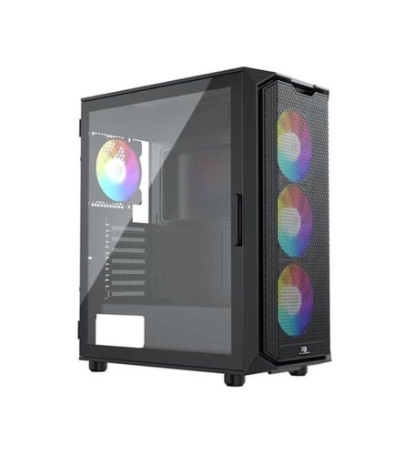 PowerBoost PB-P521B 750w 80+ Bronze USB 3.0 ATX Mesh RGB fan siyah Kasa - 2