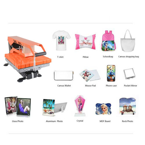 Goldpix Profesyonel Yarı Otomatik Düz Pres Baskı Makinesi - 38x38cm - 9