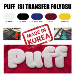 PUFF Beyaz Flex Tekstil Folyosu / 51 cm x 1 metre - 1