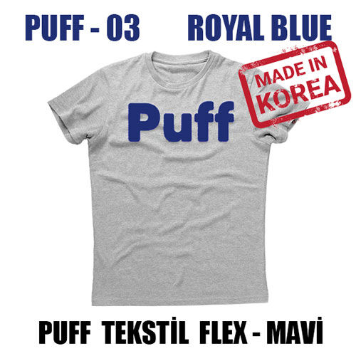 PUFF Mavi Flex Tekstil Folyosu / 51 cm x 1 metre - OFİSOMİ-S