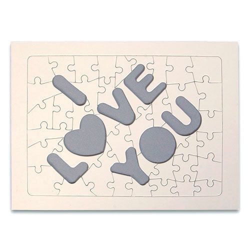 Puzzle Süblimasyon A4 I Love You 51 Parça,Transfer Baskı Puzzle , Yapboz - OFİSOMİ