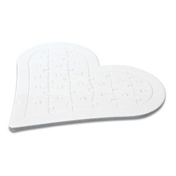 Puzzle Süblimasyon A4 Kalpli 80 Parça ,Transfer Baskı Puzzle , Yapboz - 2