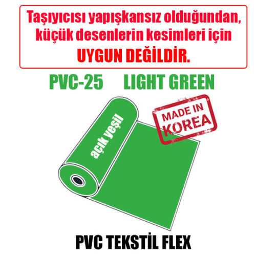 PVC Açık Yeşil (Light Green) Flex / 51 cm x 1 metre - OFİSOMİ-S