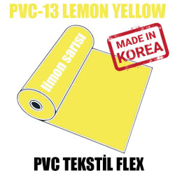 PVC Limon Sarı (Lemon Yellow) Flex / 51 cm x 1 metre - 1