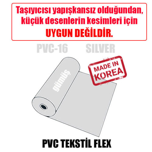 PVC Mat Gümüş (Silver) Flex / 51 cm x 1 metre - 1