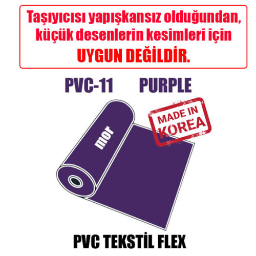 PVC Mor (Purple) Flex / 51 cm x 1 metre - OFİSOMİ-S