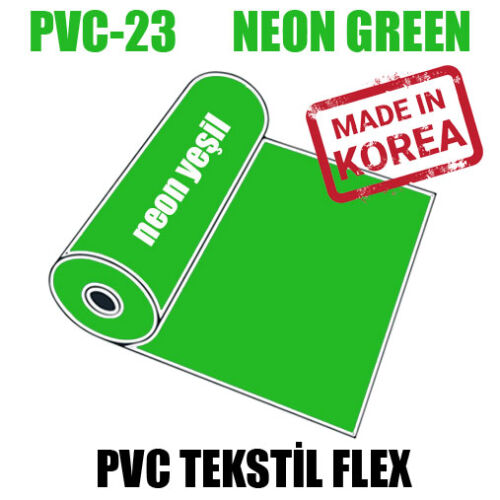 PVC Neon Yeşil (Neon Green) Flex / 51 cm x 1 metre - 1