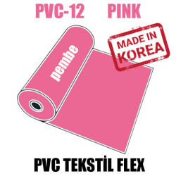 PVC Pembe (Pink) Flex / 51 cm x 1 metre - 1