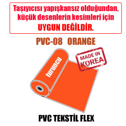 PVC Turuncu (Orange) Flex / 51 cm x 1 metre - 1