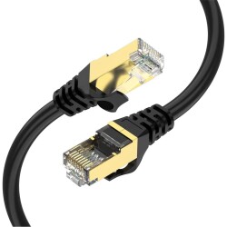 Qgeem QG-OT0601 1mt Cat6 CU AWG24-7 UTP Siyah Network Kablosu - 1