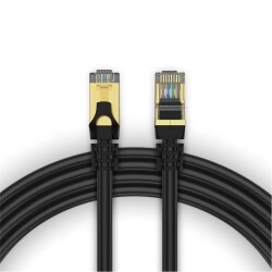 Qgeem QG-OT0601 1mt Cat6 CU AWG24-7 UTP Siyah Network Kablosu - 2