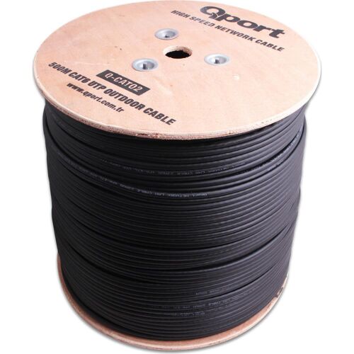 QPORT Q-CATO2 500mt Outdoor Cat6 23AWG 0.58MM Dış Mekan Kablo - 2