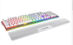 Rampage Carbon Beyaz RGB Q Gaming Oyuncu Klavye Bilek Destekli Red Switch - 1