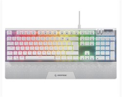 Rampage Carbon Beyaz RGB Q Gaming Oyuncu Klavye Bilek Destekli Red Switch - 2