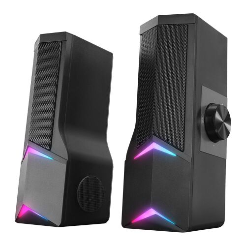 Rampage Elegant X10 2.0 Bluetoothlu Rms 3W-2 RGB Işıklı Multimedia Usb 5V 45dB Gaming Oyuncu Speaker - 2