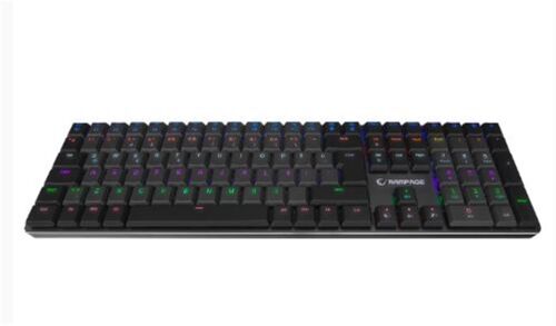 Rampage GRANITE PRO Siyah-Gri Low Profile BLUE SWITCH Q Rainbow Mekanik Gaming Oyuncu Klavye - RAMPAGE (1)
