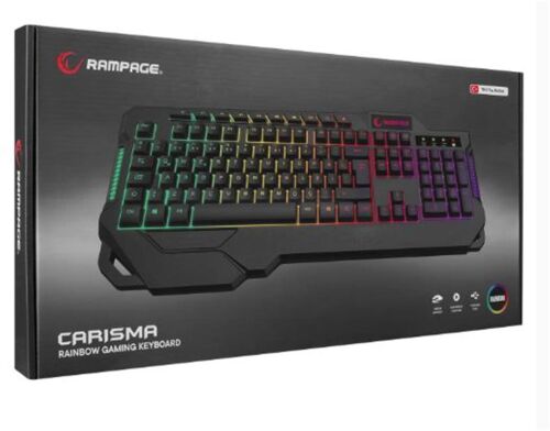 Rampage KB-R46 CARISMA USB Rainbow Aydınlatmalı Q Gaming Oyuncu Klavye - RAMPAGE