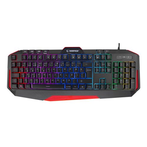 Rampage KB-RX7 ALPOR PRO Siyah USB RGB Aydınlatmalı Q Gaming Oyuncu Klavyesi - RAMPAGE (1)