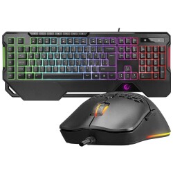 Rampage KM-R96 ELEMENTAL Siyah RGB Aydınlatmalı Q Oyuncu Klavye ve Mouse Gaming Set 7200dpı - 1