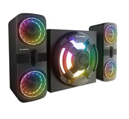 Rampage RMS-311 SHARD 2+1 80W Siyah USB,FM,Bluetooth,HMDI,Optica Rgb Işıklı Speaker - RAMPAGE (1)