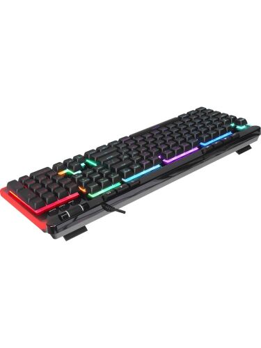 Rampage SHINE K14 Siyah USB RGB Backlight Membrane Gaming Oyuncu Klavye - RAMPAGE (1)