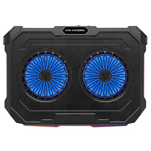 Rampage Sirius S46 RGB Işıklı 2 Fanlı Yükseklik Ayarlı 125 -125-15 2 USB Port Notebook Soğutucu - RAMPAGE (1)