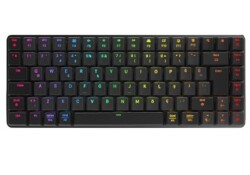 Rampage W-GRANITE Siyah-Gri Low Profile BLUE SWITCH Mekanik Gaming Oyuncu Klavye Q RGB 2,4 ghz+ BT - 1