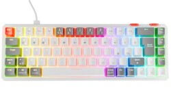 Rampage YORU MINI Beyaz-Gri Type-C Bağlantılı OUTEMU Red Swich Q Mekanik Gaming Oyuncu Klavye RGB - 2