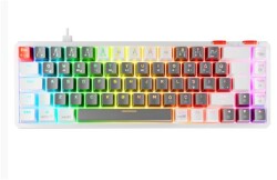 Rampage YORU MINI Gri-Beyaz Type-C Bağlantılı OUTEMU Red Swich Q Mekanik Gaming Oyuncu Klavye RGB - 2