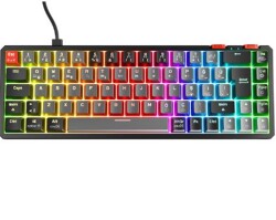 Rampage YORU MINI Gri-Siyah Type-C Bağlantılı OUTEMU Red Swich Q Mekanik Gaming Oyuncu Klavye RGB - 1