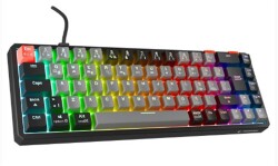 Rampage YORU MINI Gri-Siyah Type-C Bağlantılı OUTEMU Red Swich Q Mekanik Gaming Oyuncu Klavye RGB - 2