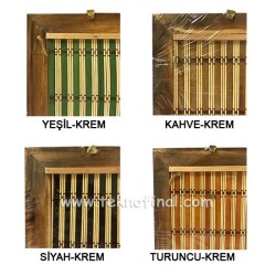 Renkli Bambu İpli Duvar Fotoğraf Çerçevesi - 4