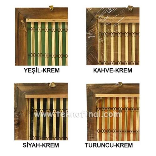 Renkli Bambu İpli Duvar Fotoğraf Çerçevesi - 4