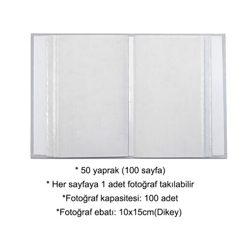 Renkli Desenli 100'lük 10x15cm. Promosyon Fotoğraf Albümü - OFİSOMİ-T (1)