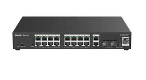 Reyee RG-ES220GS-LP 20 Portlu 10-100-1000 Yönetilebilir 2SFP 2 Gigabit RJ45 Uplink 16Port PoE+(130W) - RUIJIE REYEE