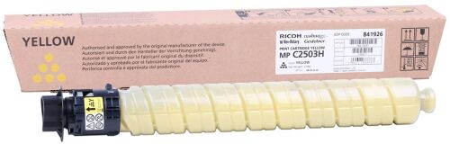 Ricoh MP C2503YH Yellow Sarı Orjinal Fotokopi Toneri MP C2003-2004-2011-2504 9.500 Sayfa - 1