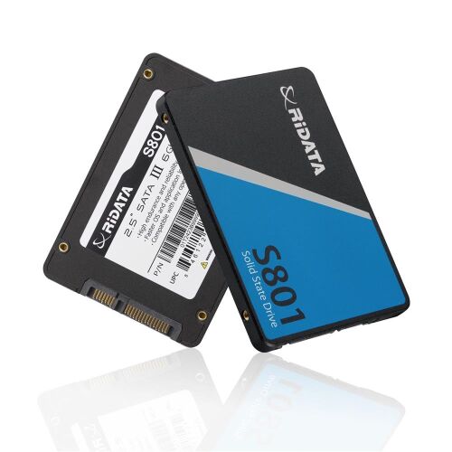 Ridata 512Gb Sata III (6Gb-s) S801 Read Up 520MB-s SSD Harddisk - 1