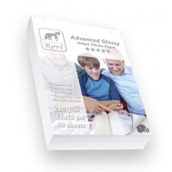 Rovi Advanced Glossy (Parlak) 13x18 Fotoğraf Kağıdı 280gr - 50 Yaprak - 1