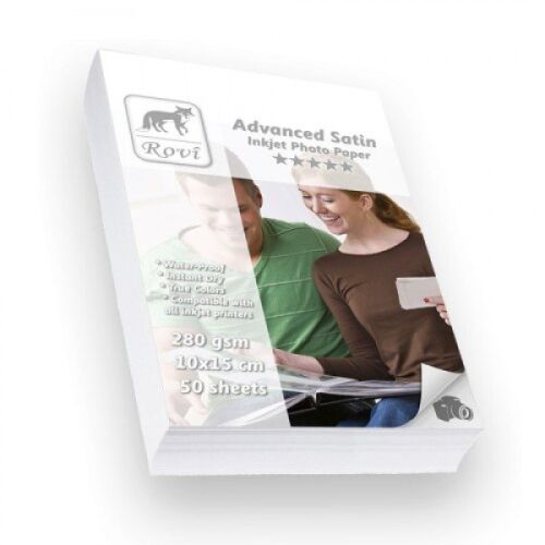Rovi Advanced Satin 10x15 Fotoğraf Kağıdı 280gr - 50 Yaprak - ROVİ