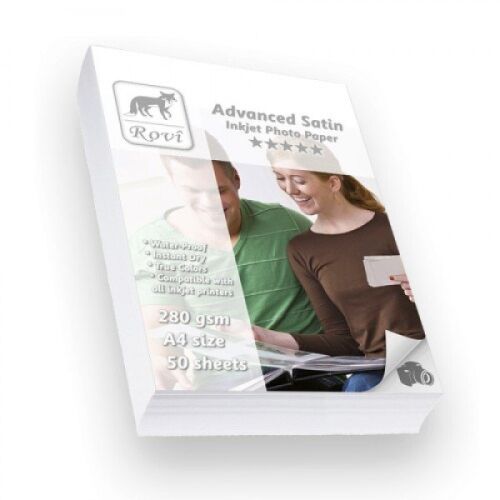 Rovi Advanced Satin A4 Fotoğraf Kağıdı 280gr - 50 Yaprak - ROVİ