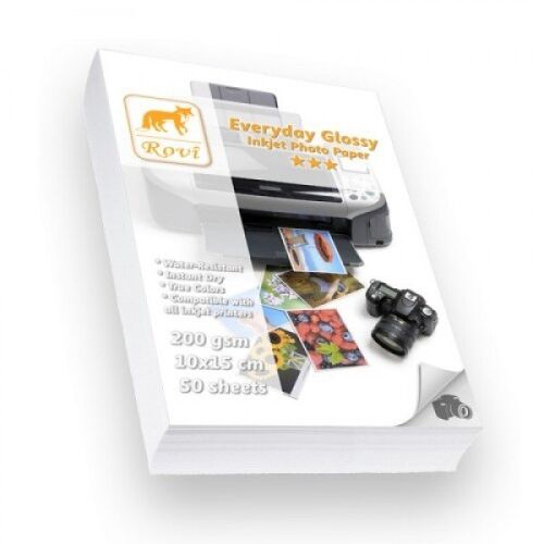 Rovi Everyday Parlak 10x15 Fotoğraf Kağıdı 200gr - 50 Yaprak - ROVİ