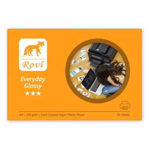 Rovi Everyday Parlak A4 Fotoğraf Kağıdı 230gr - 50 Yaprak - 1