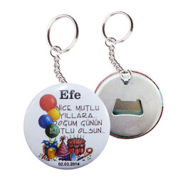 Rozet Açacaklı Anahtarlık 58 mm (100 adet ) - 1