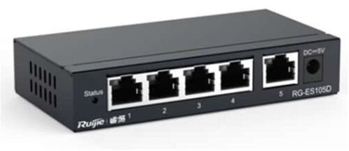 Ruijie-Reyee RG-ES105D 5-Port 10-100 Mbps Switch Metal Kasa - RUIJIE