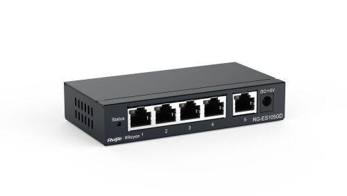 Ruijie-Reyee RG-ES105GD 5 Port 10-100-1000 Mbps Gbit Yönetilemez Switch Çelik Kasa - RUIJIE (1)