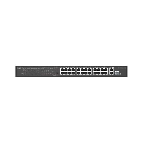 Ruijie-Reyee RG-ES126S-LP 24 Port Poe+ 10-100 Mbps + 2 Port 10-100-1000 Mbps Uplink Switch - 1