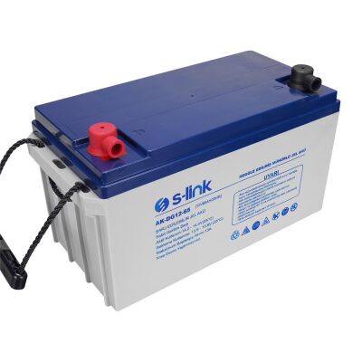 S-link AK-DG12-65 12V 65Ah Nano Silikon Jel Akü - 1