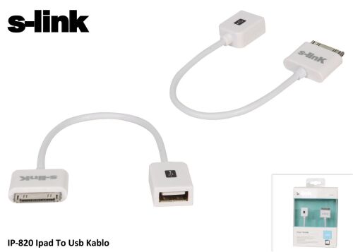 S-link IP-820 Ipad To Usb Dişi Kablo - S-LİNK