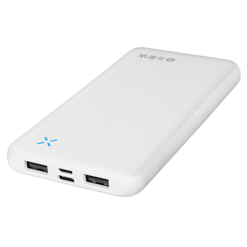 S-LINK IP-G12N, Beyaz, 10.000mAh, 2xUSB, 1xMicro USB, 1xType-C, 4 LED Göstergeli, PowerBank - S-Link