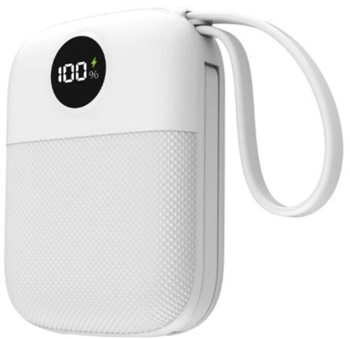 S-link MP110 10000mAh PD22.5W Type-C+Lightning Kablolu Beyaz Pil Şarj Cihazı Powerbank - S-LİNK (1)